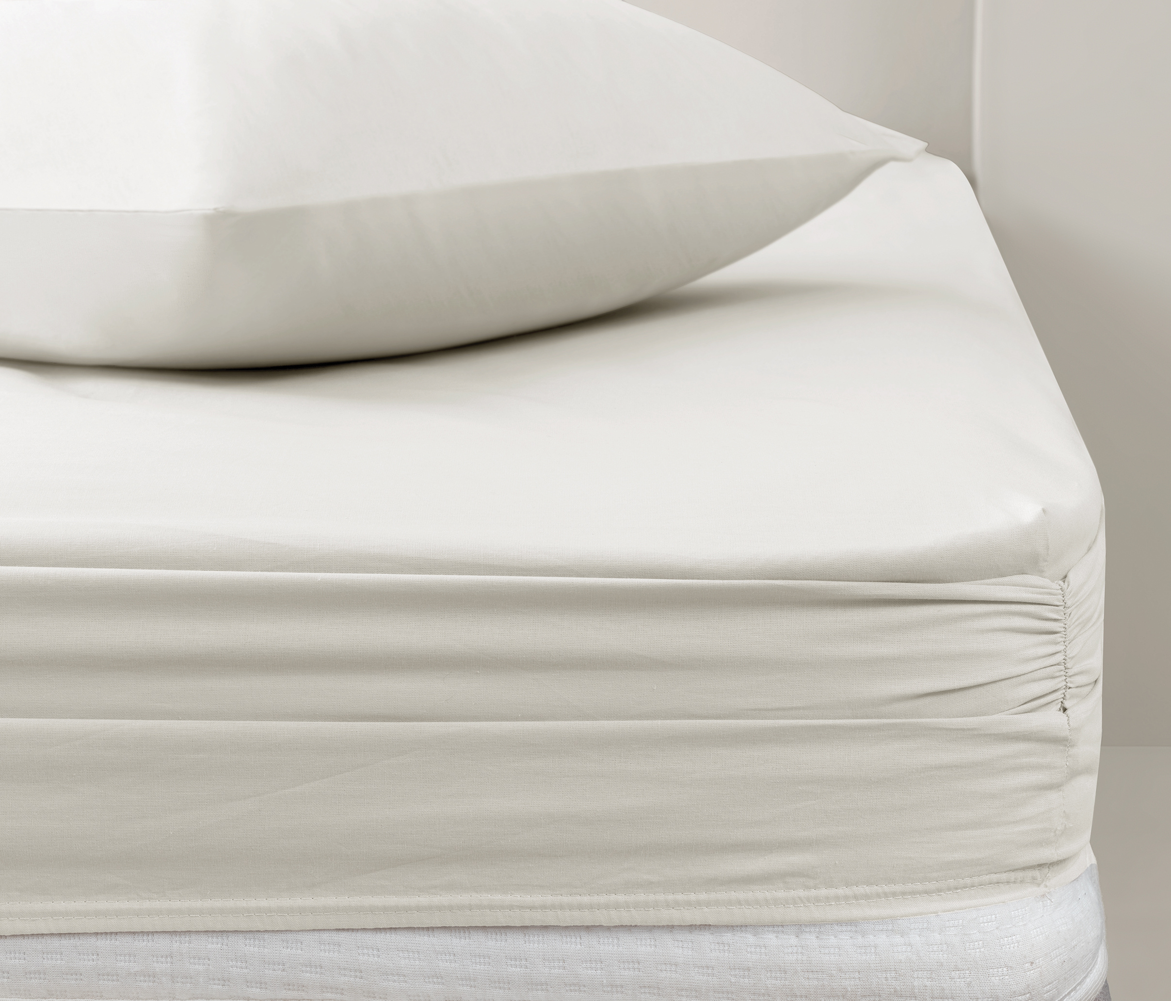 160x200 Noah Fitted Sheet - Powder