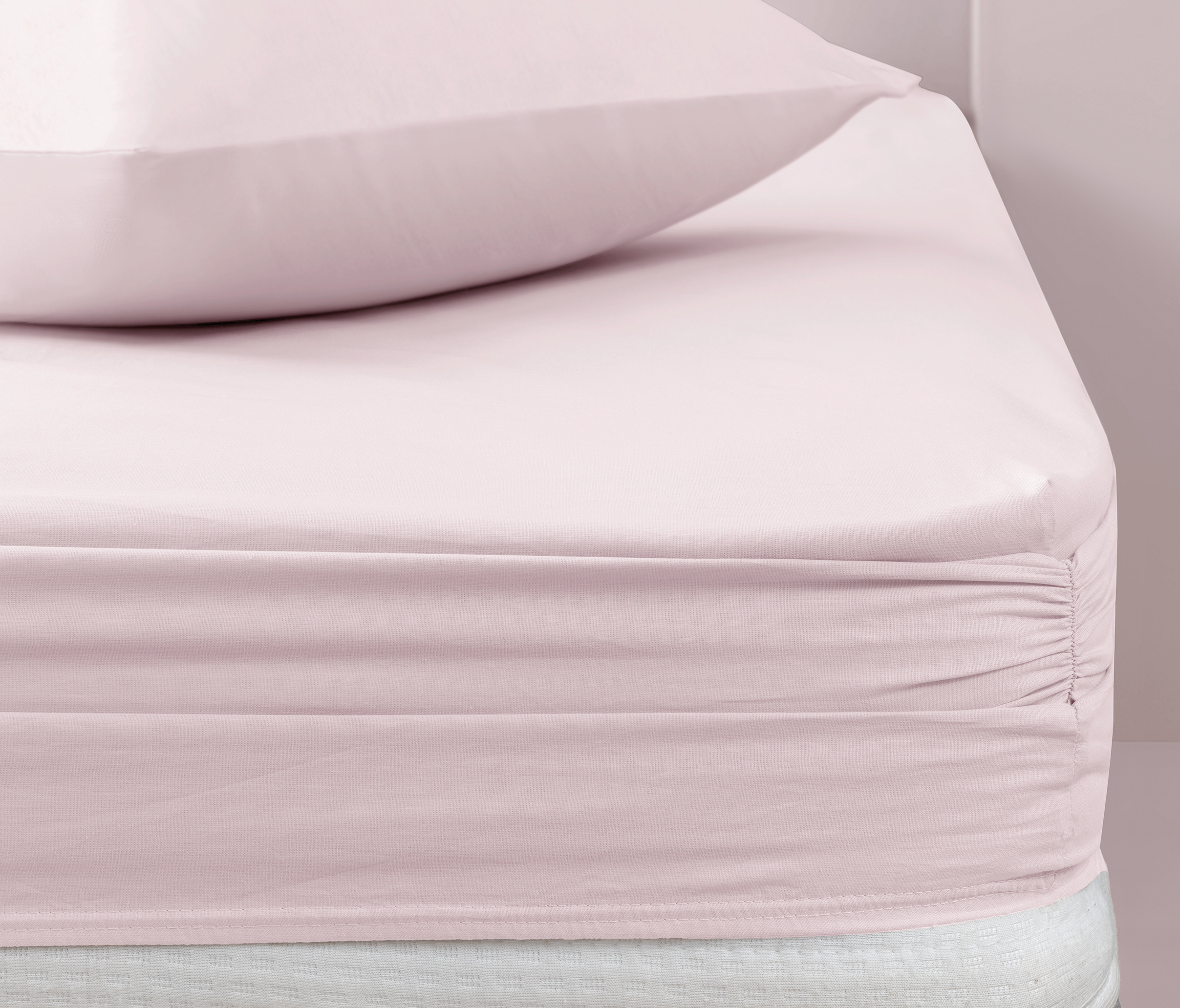 120x200 Noah Fitted Sheet - Dusty Rose