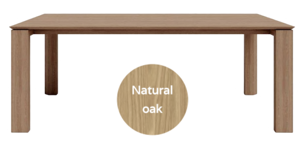 Dining table EDGE 160x85 oak