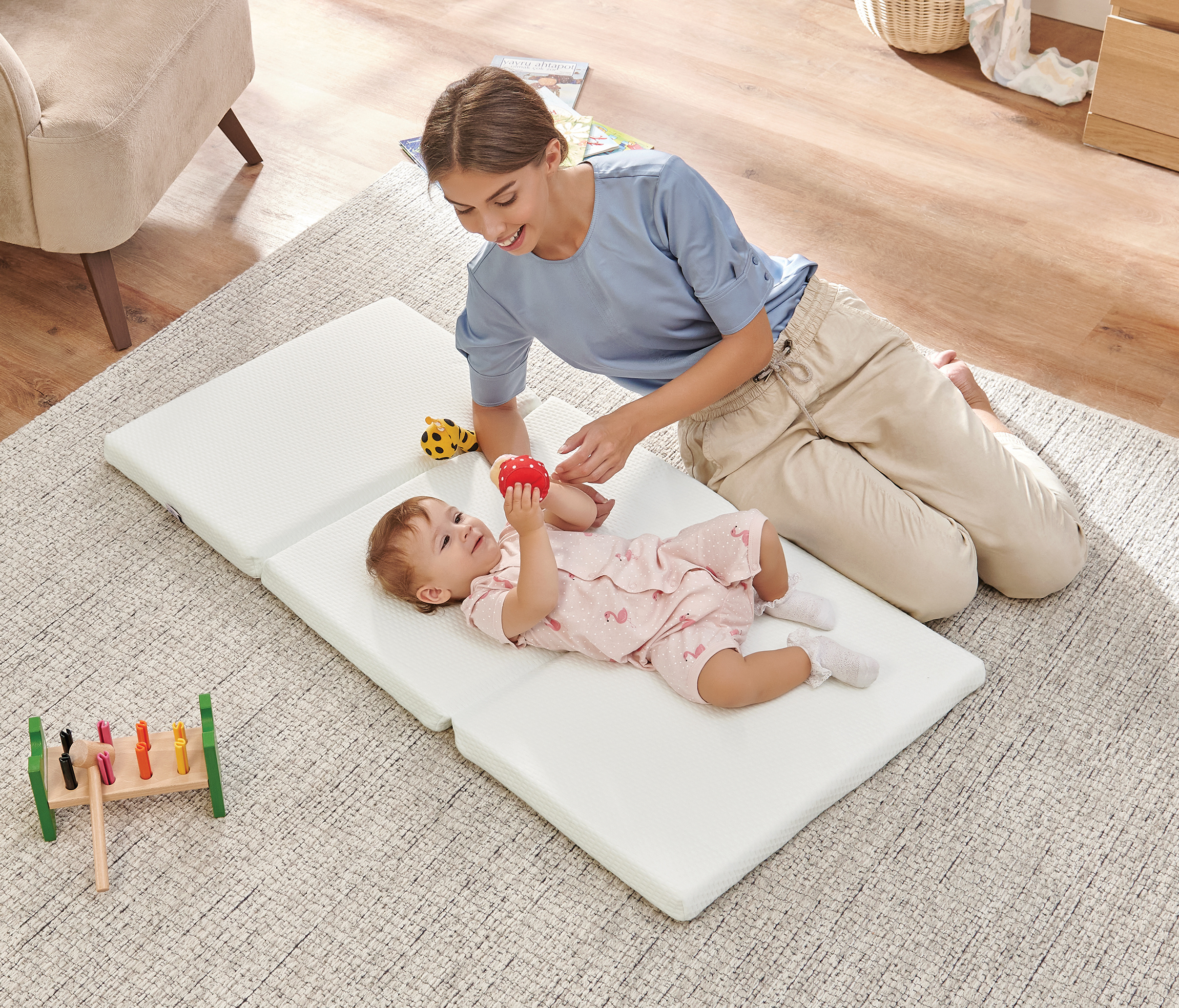 060x120 Babygo Foam Baby Bed