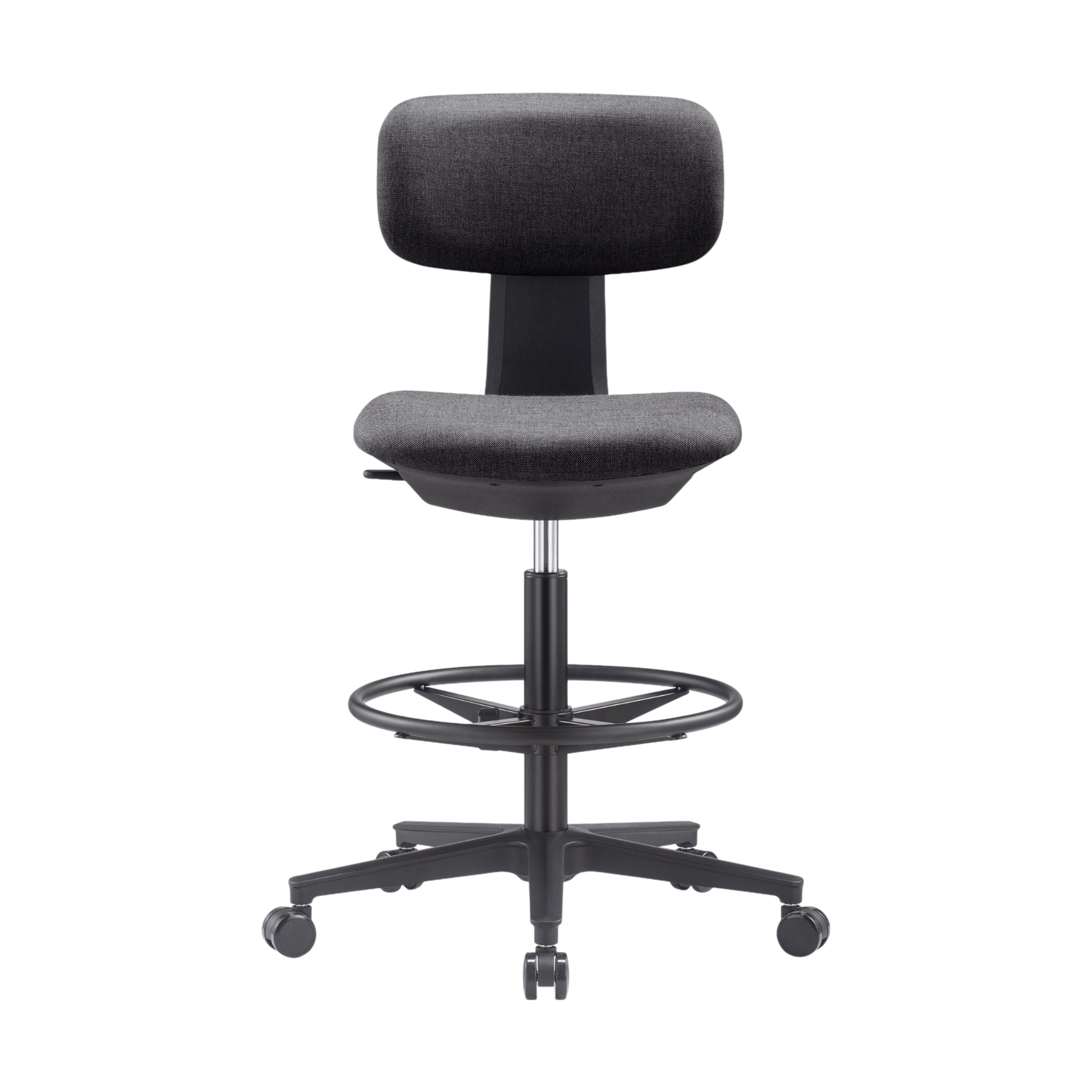 Pluto High Office Chair - Pure Black